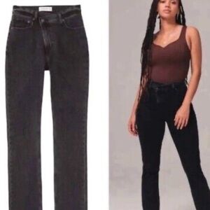 Abercrombie & Fitch Black Straight Jeans Classic Style